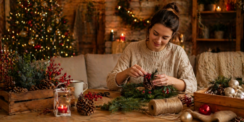 La decoración navideña DIY gana protagonismo: creatividad, ahorro y sostenibilidad en los hogares