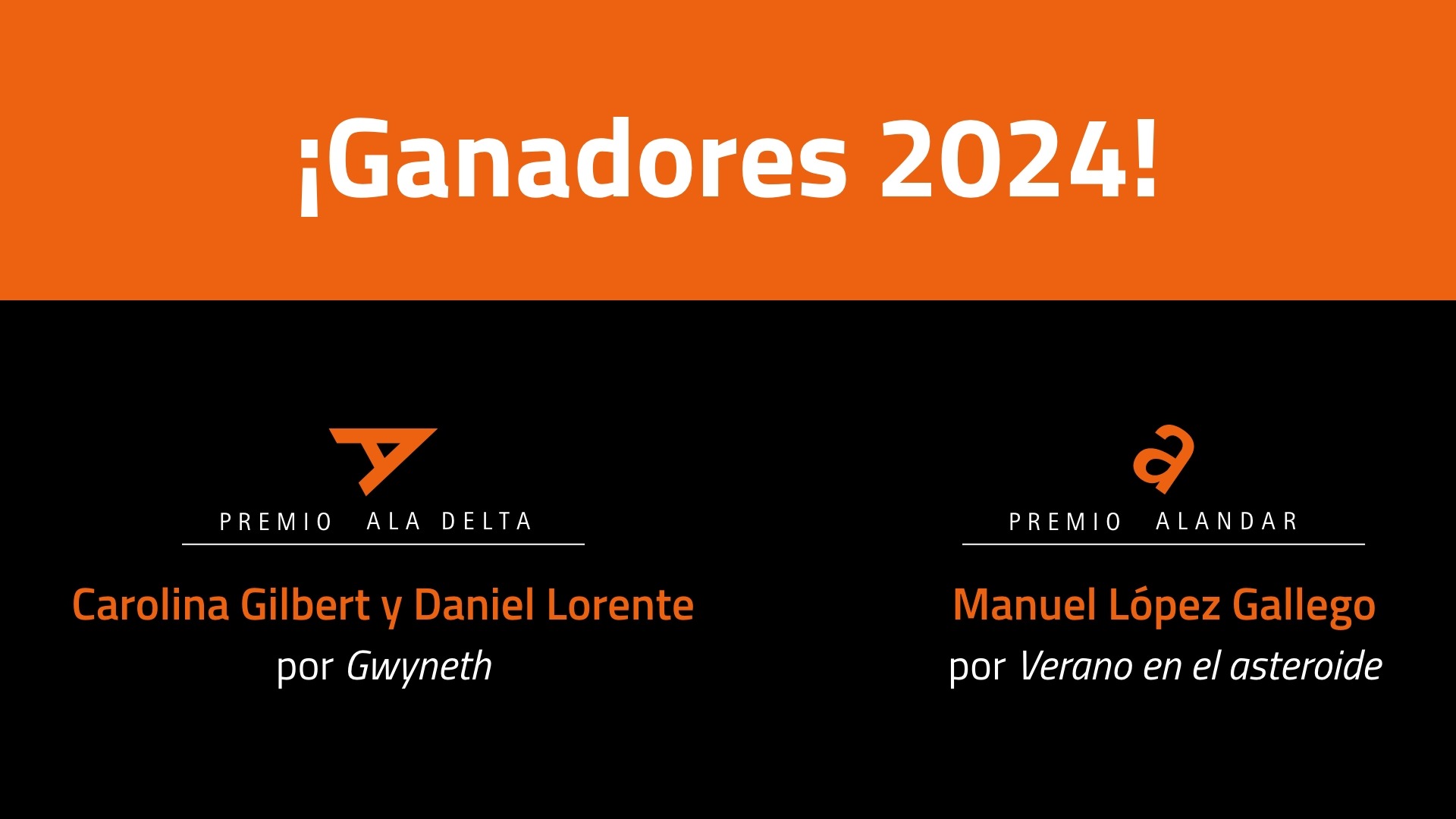 Carolina Gilbert y Daniel Lorente son galardonados con el Premio Ala Delta de 2024 imagen 1