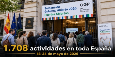 La Semana de Gobierno Abierto 2026 bate récords en España con más de 1.700 actividades y 15 años de la Alianza para el Gobierno Abierto