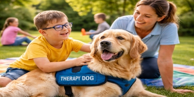 Programas de terapia asistida con perros refuerzan la inclusión y el desarrollo infantil